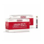 Cook-Waite Lidocaine HCI 2% with Epinephrine 1:100,000, Injection 50cartridges/box