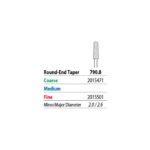 Two Striper FG 790.8 Coarse Diamond Bur Round-End Taper. Pack of 5