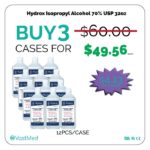 BUY 3 CASES HYDROX ISOPROPYL ALCOHOL 70% USP 32OZ 12 EA PER CASE