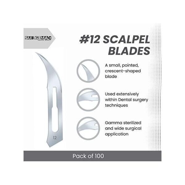 #12 Stainless Steel Blade - MaxCut by SurgiMac -  100/Box