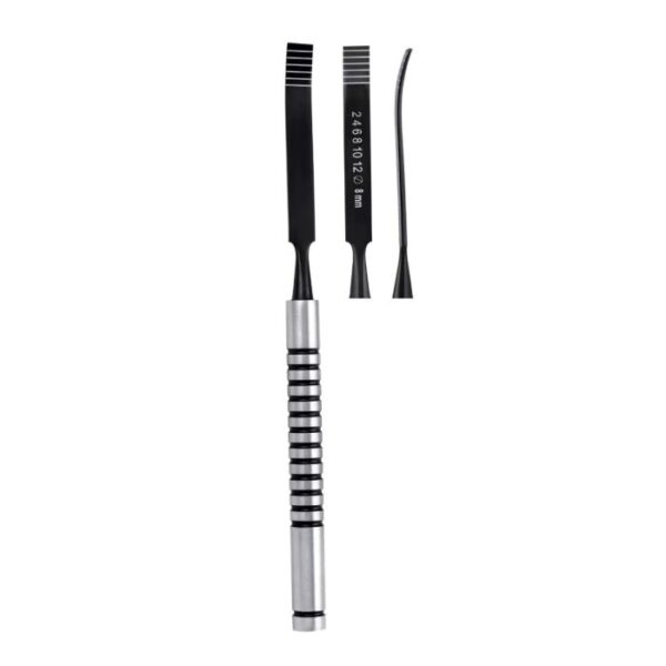 Bone Chisel Sharp Cvd. - 8mm