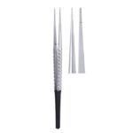 SurgiMac Micro Tissue Pliers Straight Multiple Teeth 18mm. TC Tip
