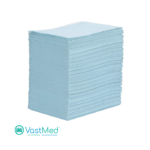 Dental Bibs 3 PLY (2+1 PLY)  500 pcs Blue Patient Shield