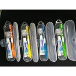 VASTMED Portable Orthodontic Toothbrush Kit for Orthodontic Patient Orthodontic Care Kit for Braces Interdental Brush Dental Wax Dental Floss Toothbrush Box Oral Care Kit Dental Travel Kit-DENTAL 02-Blue-case