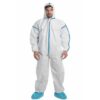 VASTMED White Hazmat Coverall Suit B, Protective Chemical Plastic Coverall Suit 1pc