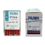PIUMA K-File Stainless steel, Flex,?color coded. Multiple sizes-#25/Size 21mm