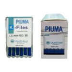 PIUMA K-File Stainless steel, Flex, A color coded. Multiple sizes-#30/Size 21mm