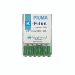 PIUMA K-File Stainless steel, Flex, A color coded. Multiple sizes-#35/Size 21mm