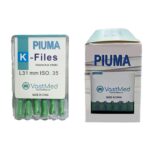 PIUMA K-File Stainless steel, Flex, color coded. Multiple sizes-#35/Size 31mm