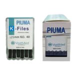PIUMA K-File Stainless steel, Flex, A color coded. Multiple sizes-#40/Size 21mm