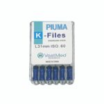 PIUMA K-File Stainless steel, Flex, A color coded. Multiple sizes-#60/Size 31mm
