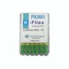 PIUMA K-File Stainless steel, Flex, A color coded. Multiple sizes-#70/Size 25mm
