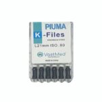 PIUMA K-File Stainless steel, Flex,?color coded. Multiple sizes-#80/Size 21mm