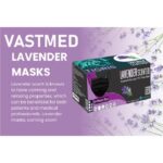 TIGRIS LAVENDERÂ SCENTED MASK Individually Packaged  4.0g 3PLY LEVEL 3 Medical Grades by VASTMED - BLACK-Case