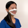 Disposable Face Masks with Clear Window for Adults- Anti-fog See Through Mask Unisex Clear Face Mask Enable Visible Expression Lip Reading for Deaf & Hard of Hearing white