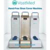 VASTMED DISPOSABLE SHOE COVER HAND-FREE MACHINE with UV disinfection Light- with 400 Covers.
