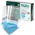Anti-fog Earloop Mask with shield-LIII-Blue 25pcs