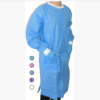 Lab Coat Gown SMS Multiple layers 50g Disposable Blue Below Knee