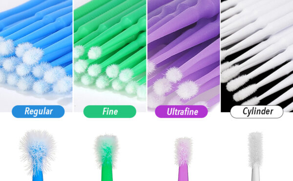 Pollo Microbrush Applicators - 4 Sizes 400/Box by VastMed