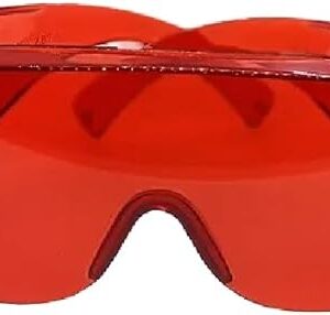 VASTMED Dental Red Goggles Laser Safety Glasses Dental Eyewear LED Protective Goggles for Wavelength Laser Treatment