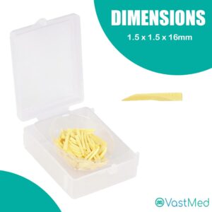 Dental Grade Assorted Dental Wooden Wedges by VASTMED | Edges Wood Interdental Wedge Teeth Interproximal Wedges Disposable Fixing Wedge | Professional Dental Wedge for Restoration