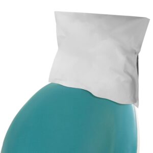 Dental Headrest Paper Cover 10"x13" by Vastmed | Disposable Dental Chair Sleeves Protector | Fluid Resistant Poly Backing Colored Sleeves for Headrest - White