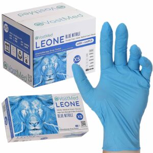 VASTMED Dental Grade Examination Leone Nitrile Gloves 4.0G Finger Tips Texture Latex Free Professional Grade Gloves