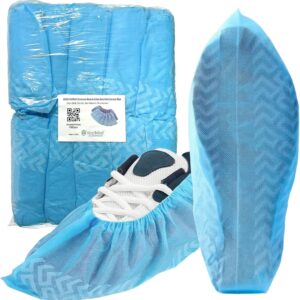 Disposable Anti-Slip PP Shoes Cover by VASTMED | 100% Non Latex, Non-Woven Shoe & Boot Covers for Indoors | Durable, Non-Slip, Treads, Water Resistant