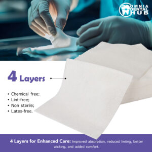 Capra Cotton Gauze Pads by VASTMED | Disposable and Individually Wrapped Medical Gauze Pads | Sterile Medical Wound Dressing Sponges for Cleaning