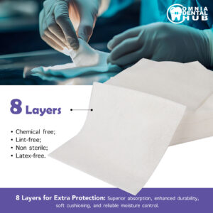 Capra Cotton Gauze Pads by VASTMED | Disposable and Individually Wrapped Medical Gauze Pads | Sterile Medical Wound Dressing Sponges for Cleaning