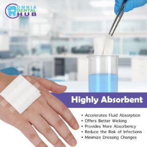 Capra Cotton Gauze Pads by VASTMED | Disposable and Individually Wrapped Medical Gauze Pads | Sterile Medical Wound Dressing Sponges for Cleaning