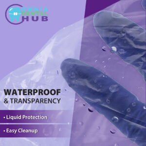 Dental Chair Covers by VASTMED | Clear Dental Chair Covers Sleeve for Covering Chair | Waterproof Plastic Cover Sleeves to Cover Back and Headrest