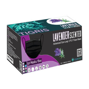 Advanced Tigris Level 3 Lightly Lavender Scented Face Mask 4.0G 3Ply Breathable Individually Wrapped Indoor Outdoor Use