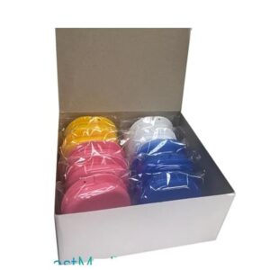 VASTMED Retainer Case with Vent Holes | Teeth Whitening Tray Case Orthodontic Retainer Cases Mouth Guard Case with Tight Snap Closure - Multicolor - 30 PCs