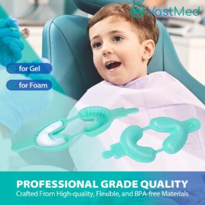Disposable Dental Fluoride Trays by Vastmed | Dual Arch Fluorinated Foam Tray for Gel Foam
