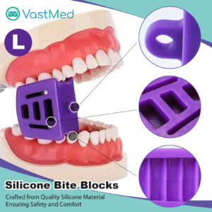 Dental Bite Blocks | Autoclave Dental Silicone Mouth Props for Adults and Kids | Dental Cheek Retractor & Mouth Opener