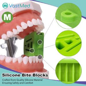 Dental Bite Blocks | Autoclave Dental Silicone Mouth Props for Adults and Kids | Dental Cheek Retractor & Mouth Opener