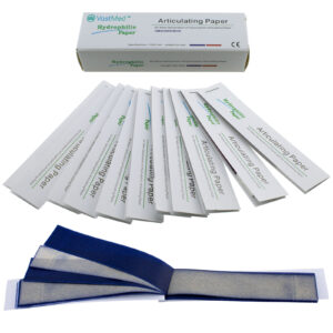 Dental Articulating Papers by Vastmed | Straight Shape Micron Bite Articulating Paper Doubled Side for Occlusal Adjustment