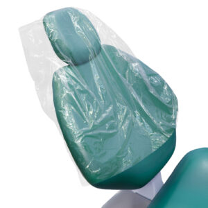 Dental Chair Covers by VASTMED | Clear Dental Chair Covers Sleeve for Covering Chair | Waterproof Plastic Cover Sleeves to Cover Back and Headrest