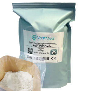 500g Color Changing Alginate Impression Material by VASTMED | Dental Dust Free ColorChange Alginate Impression Material Set