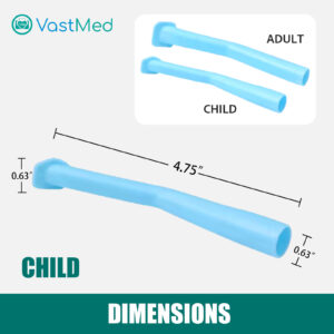 50 Pcs Dental High Volume Surgical Aspirator Tips by Vastmed | Disposable Suction Tips - Child