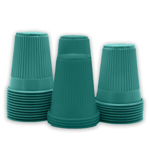 VASTMED Disposable 5 oz Plastic Cups | Disposable Drinking Cups Multi Color | Double-Coated for Durability Embossed Grip Cups for Office Medical & Event Use