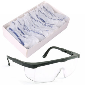 Anti Fog Safety Glasses with Adjustable Temples by Vastmed | Anti-Fog Goggles with Clear Lens Lightweight Protective Eyewear for Men Women | ANSI Z87.1 Certified Tactical Safety Goggles