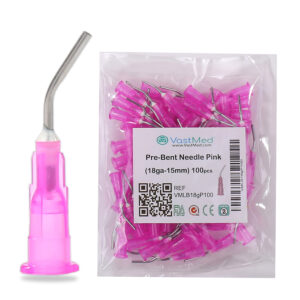 Dental Grade Pre Bent Flow Dispensing Etch Tips by VASTMED | Blunt Tip Dispensing Disposable Oral Irrigation Tips for Multi-Use