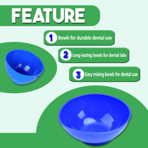 Dental Mixing Bowl by Vastmed | Flexible Durable Silicone Mixing Bowl for Alginate Plaster Materials