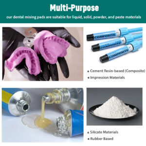 Dental Mixing Pads 2 Sides Paper by Vastmed | Waterproof Poly Coated Disposable Lab Mixing Papers for Blend Dental Repairs Fillings Material | Silicate Materials