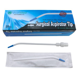 Dental Sterile Surgical Aspirator Tips with Adapter by Vastmed | Disposable Suction Tips