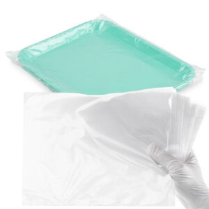 Disposable Dental Tray Sleeves by VASTMED | Dental Tray Covers Clear Plastic Sleeve Barrier Between Tray & Instruments | Perfect for Tattoo & Dental Tray Covers