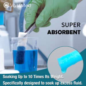 Cotton Dental Gauze Rolls by Vastmed | High Absorbent Mouth Gauze Roll for Dentists Non Sterile Cotton Roll for Nosebleeds and Oral Care for Kids and Adults