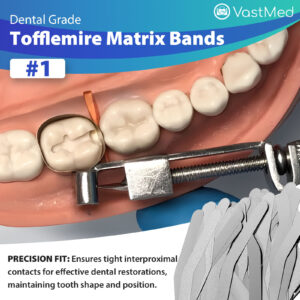 Dental Tofflemire Matrix Bands by Vastmed | Stainless Steel, Thickness .0015"/0.04mm